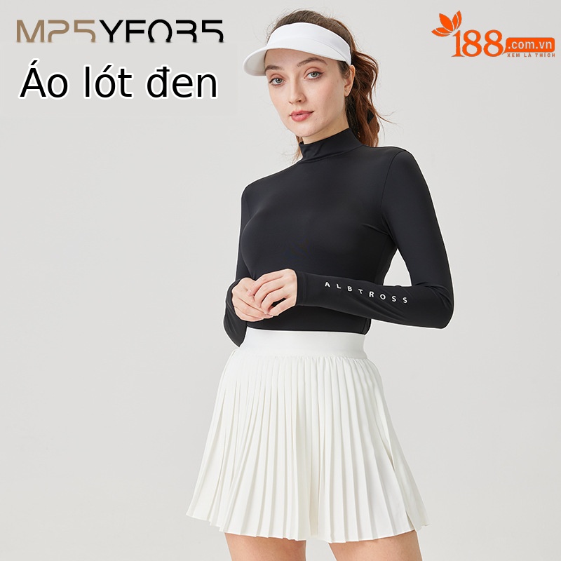 Áo lót lụa lạnh màu đen [UPF50/lụa lạnh/thoáng khí và nhanh khô] M25YF035