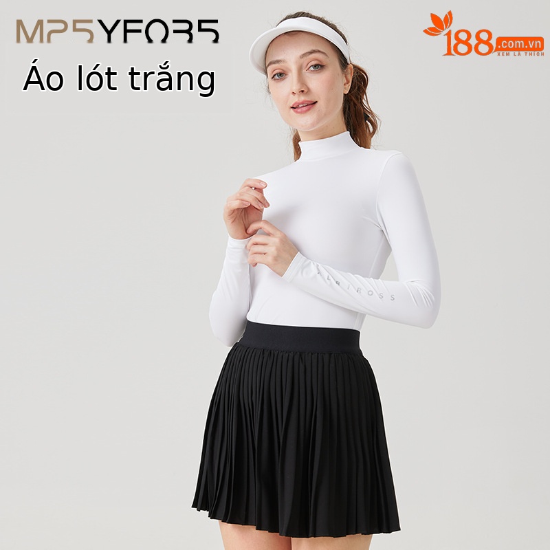 Áo sơ mi trắng có đáy bằng lụa lạnh [UPF50/lụa lạnh/thoáng khí và nhanh khô] M25YF035