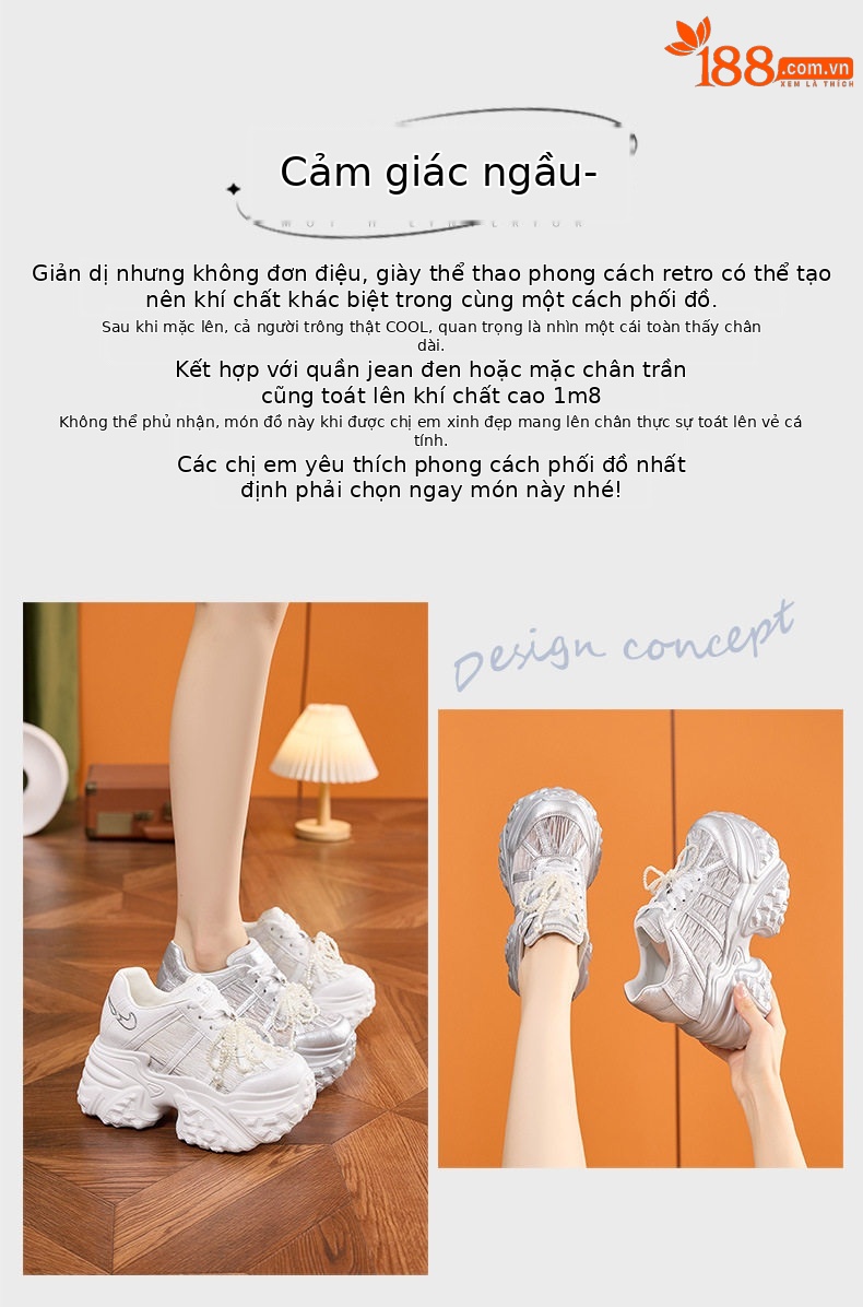 Sandal cao gót nữ hở mũi đế xuồng 2025, gót siêu cao 8 cm, quai ngang dây buộc — Bạc, Trắng chi tiết 4