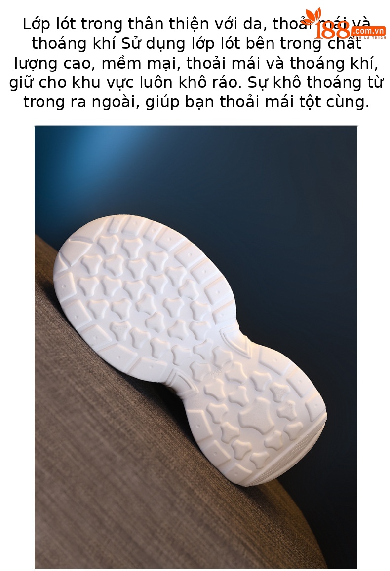 Giày sneaker chunky nữ đế dày tăng chiều cao mặt lưới thoáng khí — màu be chi tiết 9