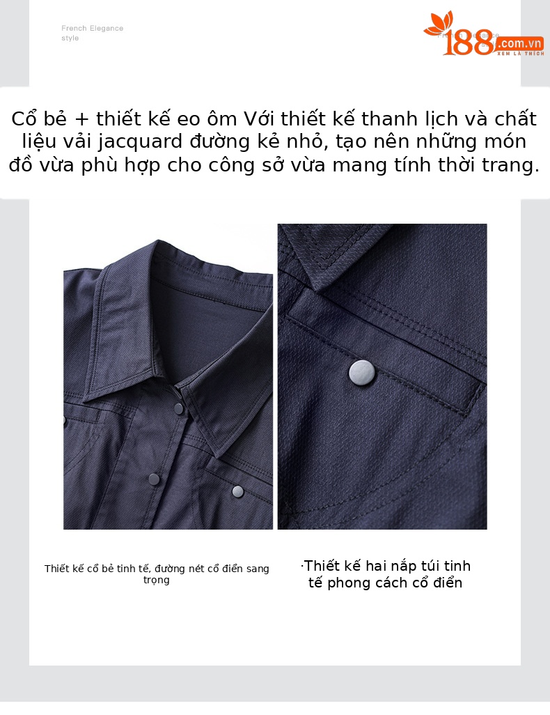 Đầm maxi nữ thắt eo cổ ve cạp cao tay ngắn — Màu đỏ gạch chi tiết 5
