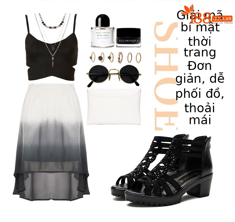 Sandal peep toe nữ gót vuông đế dày phong cách La Mã mùa hè 2025 — Màu đen chi tiết 4