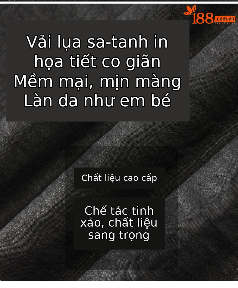 Quần tây nam ống côn lụa dâu tằm mùa hè phong cách Trung Hoa — G5006 màu đen chi tiết 6