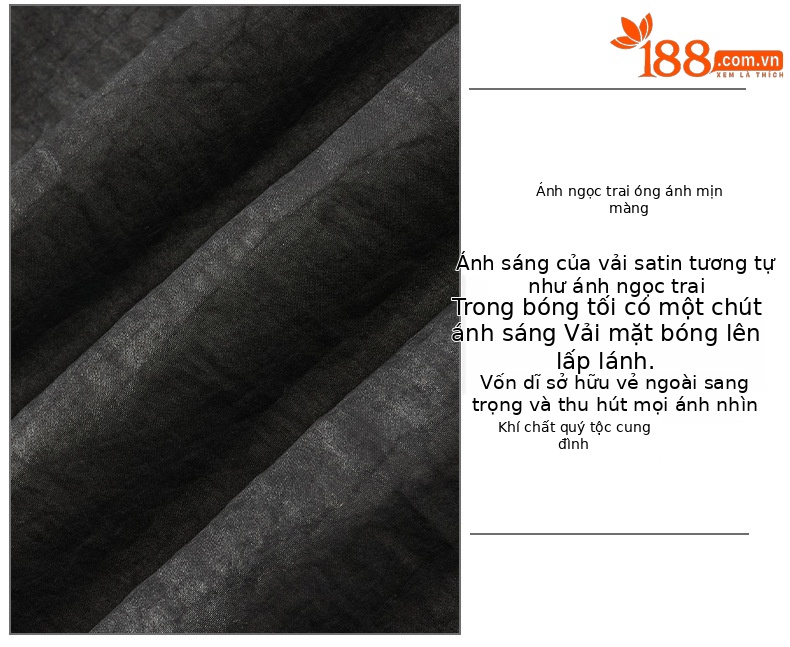 Quần tây nam ống côn lụa dâu tằm mùa hè phong cách Trung Hoa — G5006 màu đen chi tiết 8