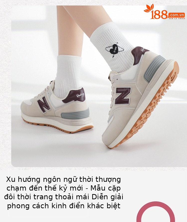 Giày thể thao cổ điển N tăng chiều cao 574 đế dày phong cách chạy bộ — 574LG Yuanzu xám chi tiết 16