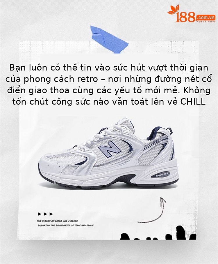 Giày thể thao chunky đế dày tăng chiều cao phong cách thời trang — 530 xanh lục xám chi tiết 3