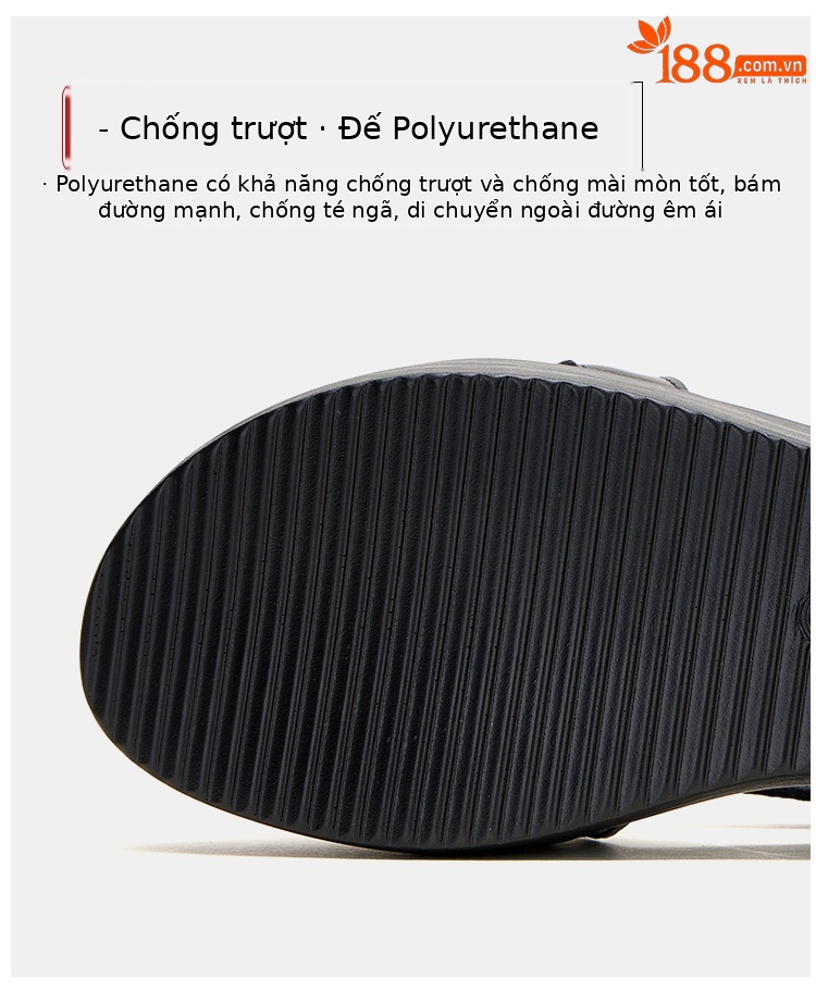 Sandal peep toe nữ đế xuồng cao gót vuông phong cách La Mã — Màu đen chi tiết 9