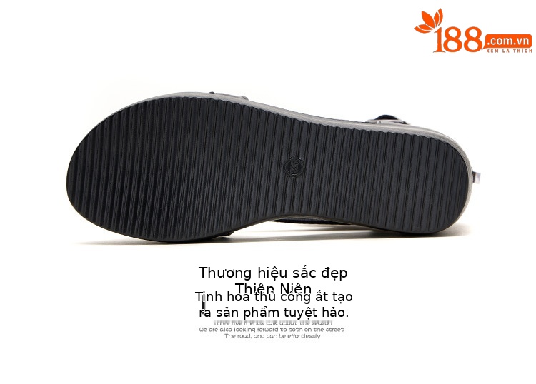 Sandal peep toe nữ đế xuồng cao gót vuông phong cách La Mã — Màu đen chi tiết 16