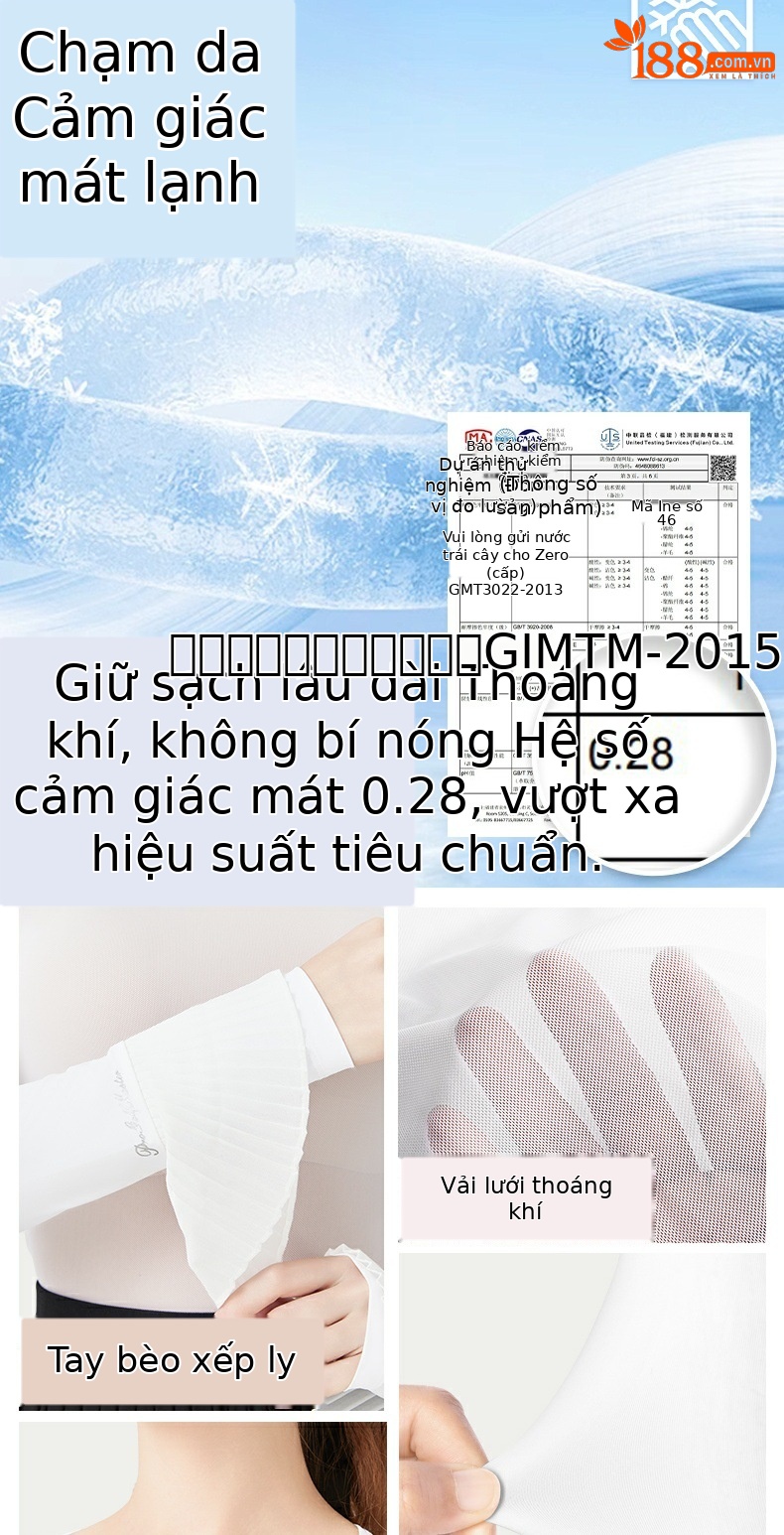 Áo lót thể thao chống nắng tay dài cho nữ – chất lụa băng mát lạnh, tay áo lá sen xếp ly — YF787-Áo mặc trong màu đen [Chống nắng UPF50/Tay áo mát lụa băng/Lưới thoáng khí/Tay áo lá sen xếp ly], YF787-Áo sơ mi trắng [Chống nắng UPF50/Tay áo mát lụa băng/Lưới thoáng khí/Tay áo lá sen xếp ly] chi tiết 4
