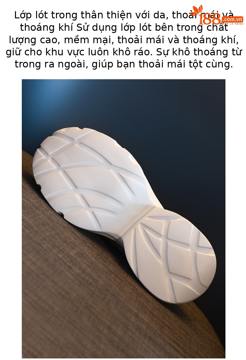 Giày sneaker nữ đế dày chunky, mặt lưới thoáng khí, gắn đá, dán Velcro — Màu trắng chi tiết 9