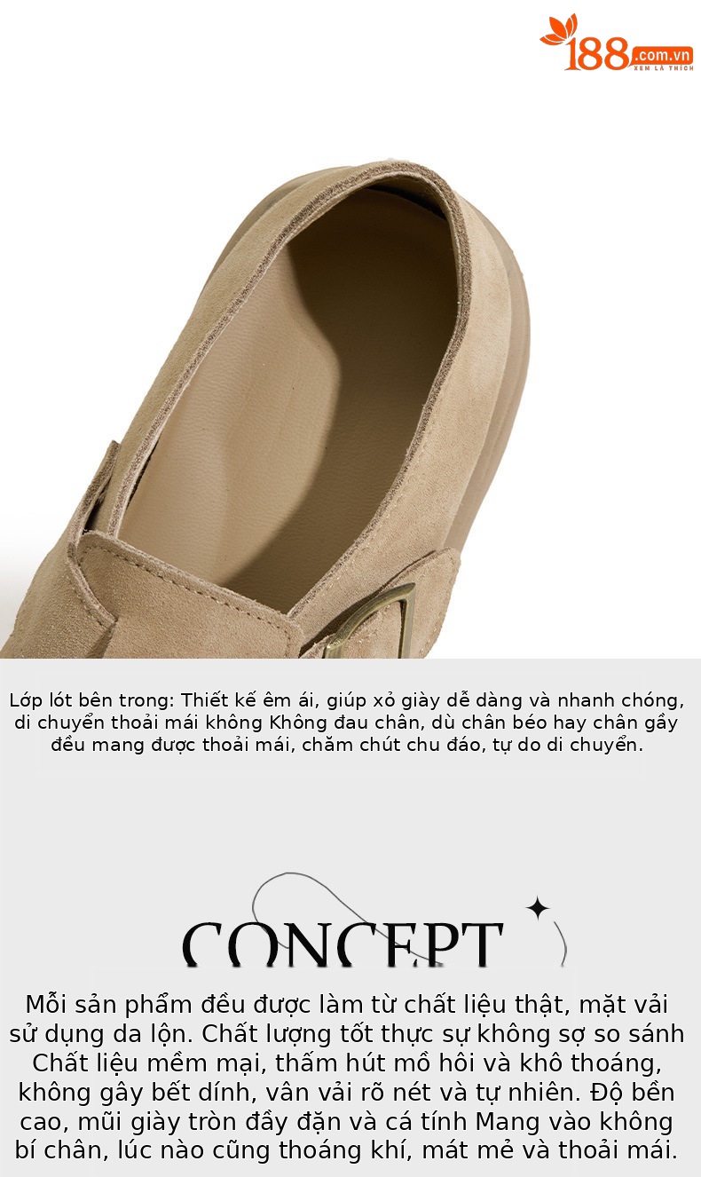 Sandal nữ Birkenstock da thật quai chữ V đế dày mùa hè — Lạc đà, Mơ chi tiết 8