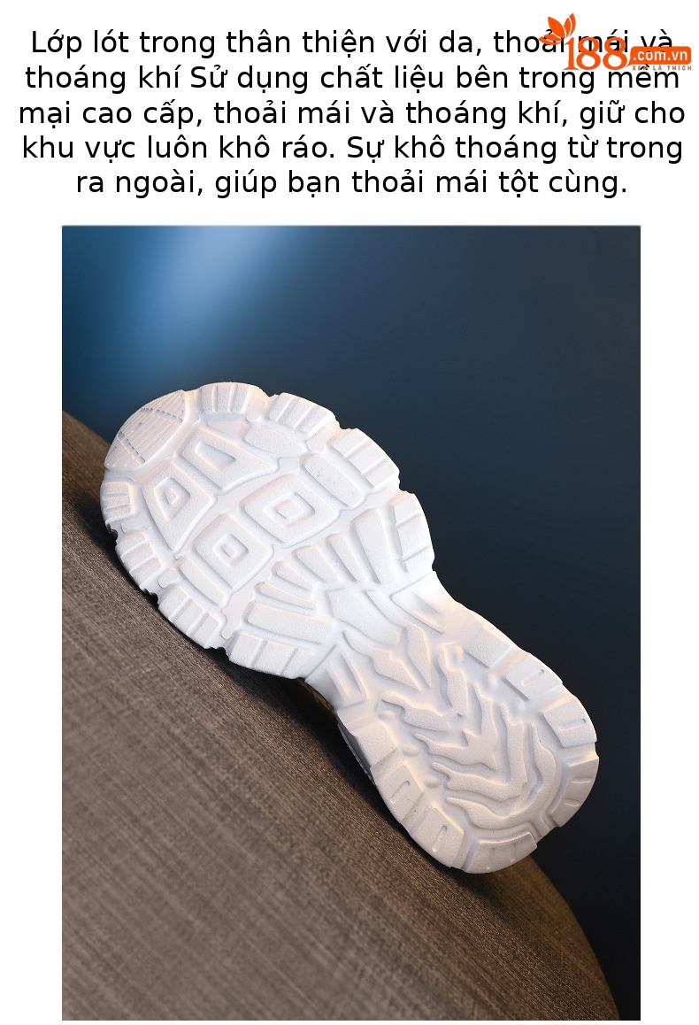 Giày sneaker nữ đế dày lưới thoáng khí đính đá rhinestone — Màu trắng chi tiết 9