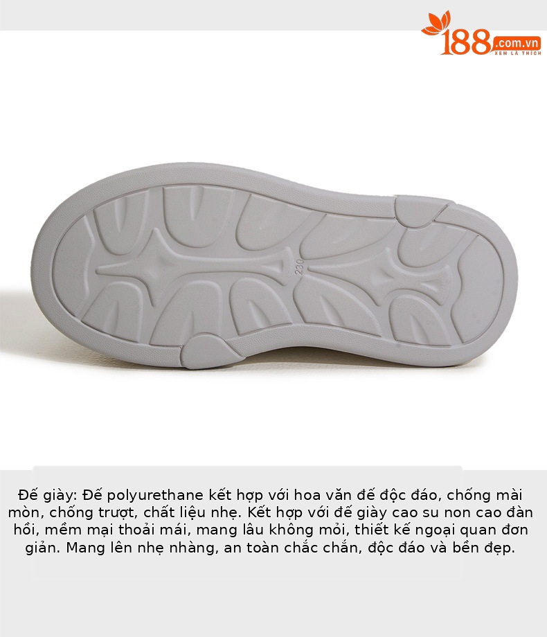 Giày sneaker nữ chunky đế dày platform trắng phối đá rhinestone — Trắng, Bạc chi tiết 7