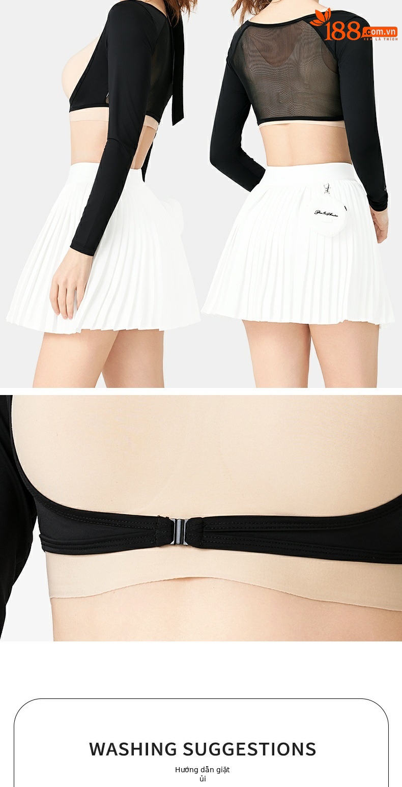 Áo chống nắng nữ dài tay Ice Silk UPF50+ mùa hè — Áo sơ mi đáy trắng YF798 [UPF50+/lụa băng mát/mesh thoáng khí/độ đàn hồi và mềm mại cao] chi tiết 11