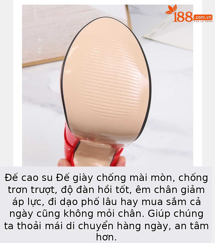 Giày bốt ngắn nữ mũi tròn buộc dây, đế bệt, cổ thấp — Màu trắng (22cm) không trả lại chi tiết 2