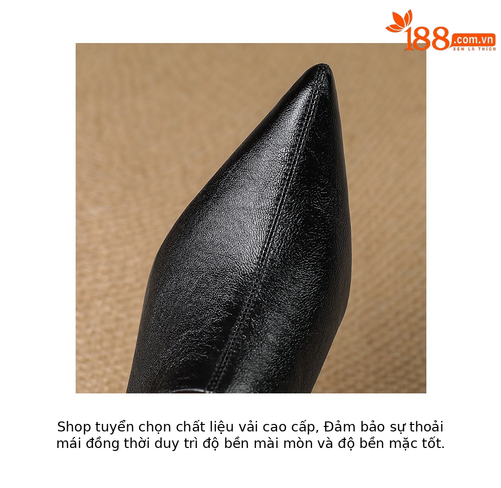 Dép mule nữ da cừu mũi nhọn cao gót 5 cm – sandal hè dáng suông — đen, vàng chi tiết 14