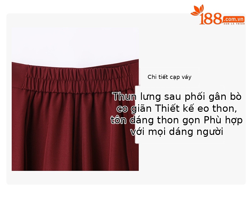 Bộ áo khoác thêu hoa nổi và chân váy midi hai mảnh mùa xuân hè 2025 JX2513 — Màu hồng, Màu đỏ chi tiết 10