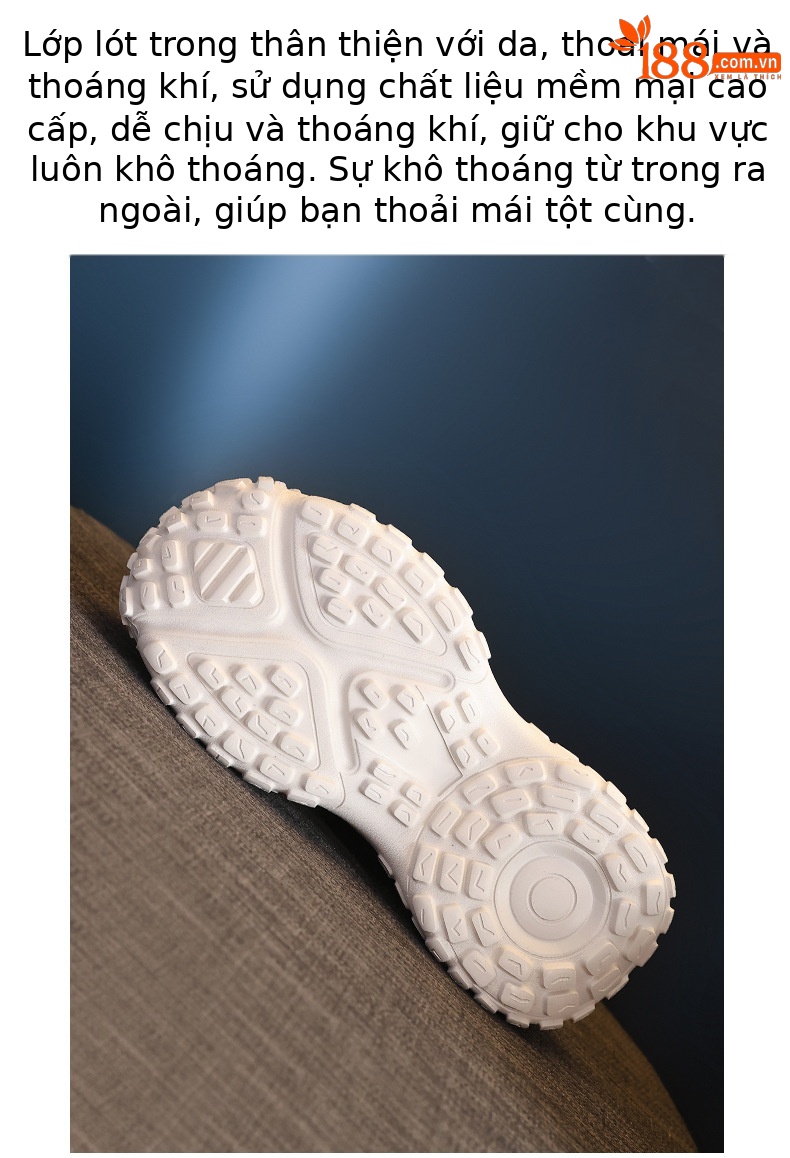 Giày sneaker nữ đế dày tăng chiều cao, phối ngọc trai và nơ, phong cách bánh xốp — Màu be chi tiết 9