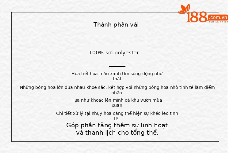 Áo phông nữ cổ tròn in họa tiết mực cổ điển, thiết kế xếp ly tay ngắn — Màu trắng be chi tiết 3