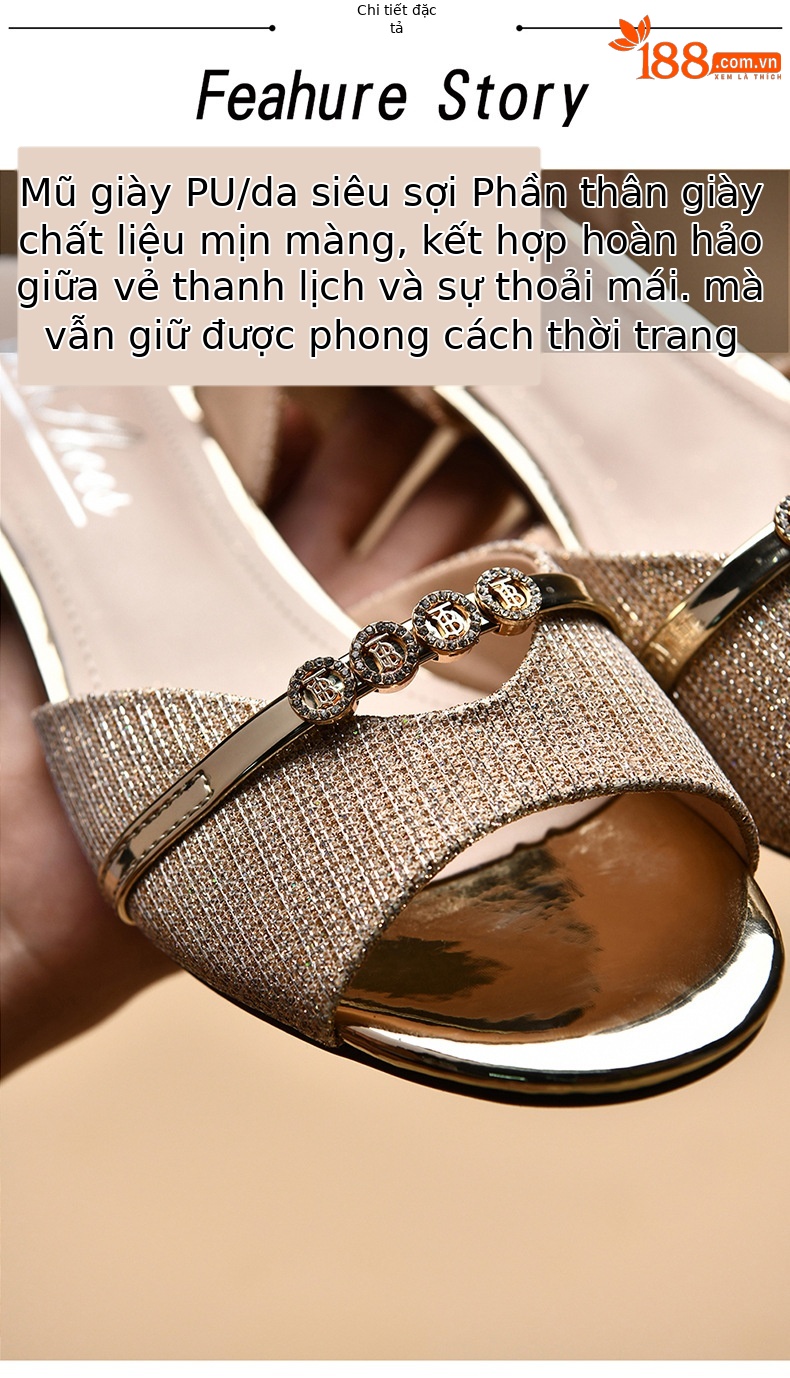 Sandal da thật nữ mũi hở gót thô đế mềm thời trang 2025 — LJ 8089 màu đen, LJ 6702 Màu đen, LJ 6700 màu đen, LJ 6702 Màu be chi tiết 14