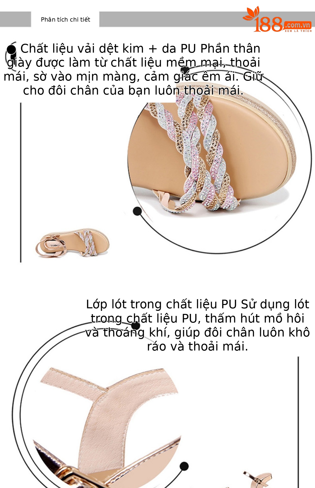 Giày cao gót nữ đế xuồng platform mềm mùa hè 2024 — JST 1909 vàng, GQ 23801 màu đen, JST 1909 màu đen, GQ 23801m màu chi tiết 8