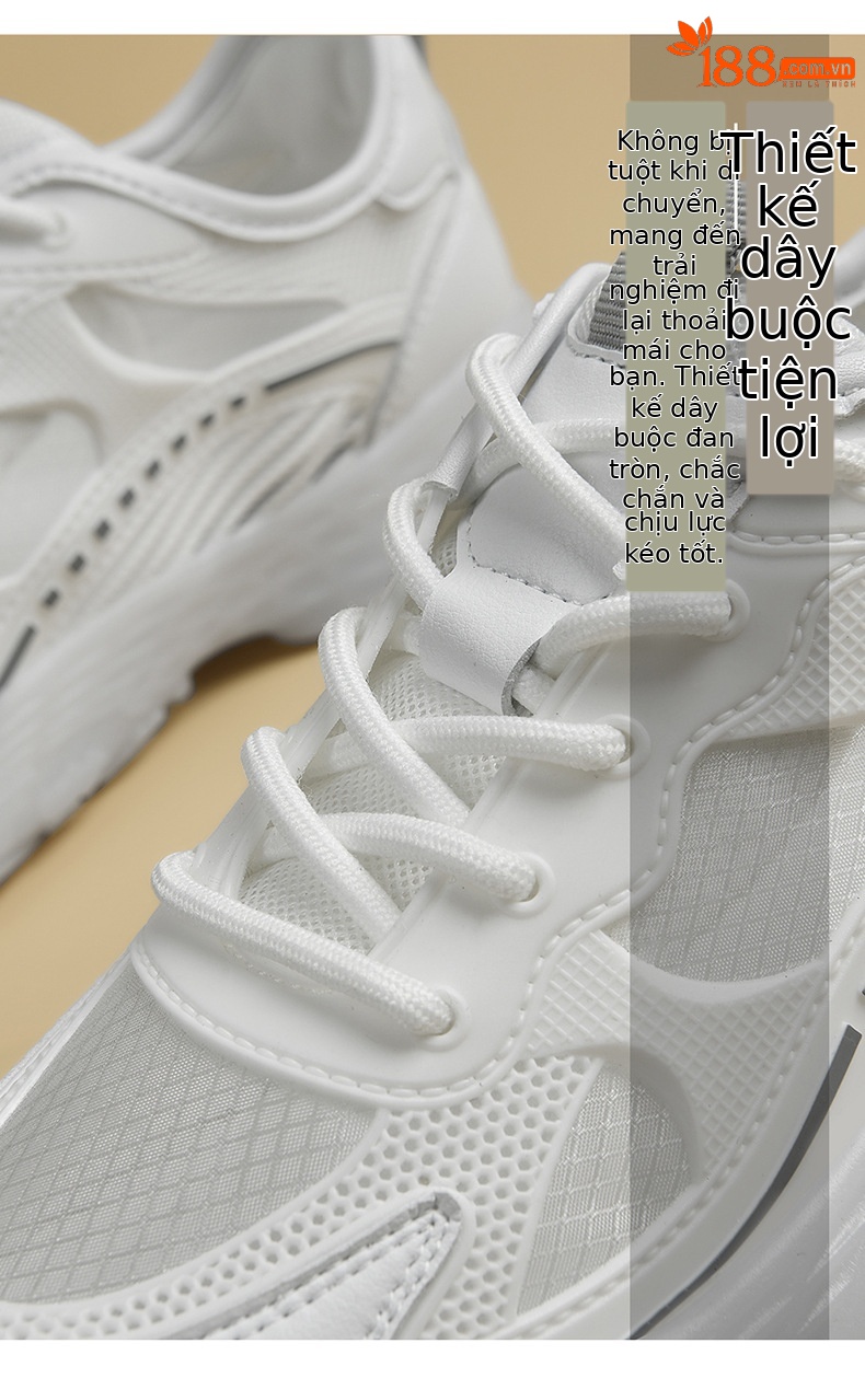Giày sneaker nữ chạy bộ mesh thoáng mũi kín đế mềm mùa hè 2025 — DH 58212 màu xanh lá cây, DH 58219 Trắng, DH 58336m màu, DH 58278-1 màu xám chi tiết 17