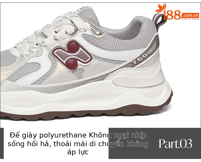 Giày sneaker nữ chạy bộ mesh thoáng khí đế mềm mẫu mới xuân hè 2025 — Trà sữa JST 7055, JST 7055 màu xám, JST 7097 m đen, JST 7036 màu đỏ chi tiết 17