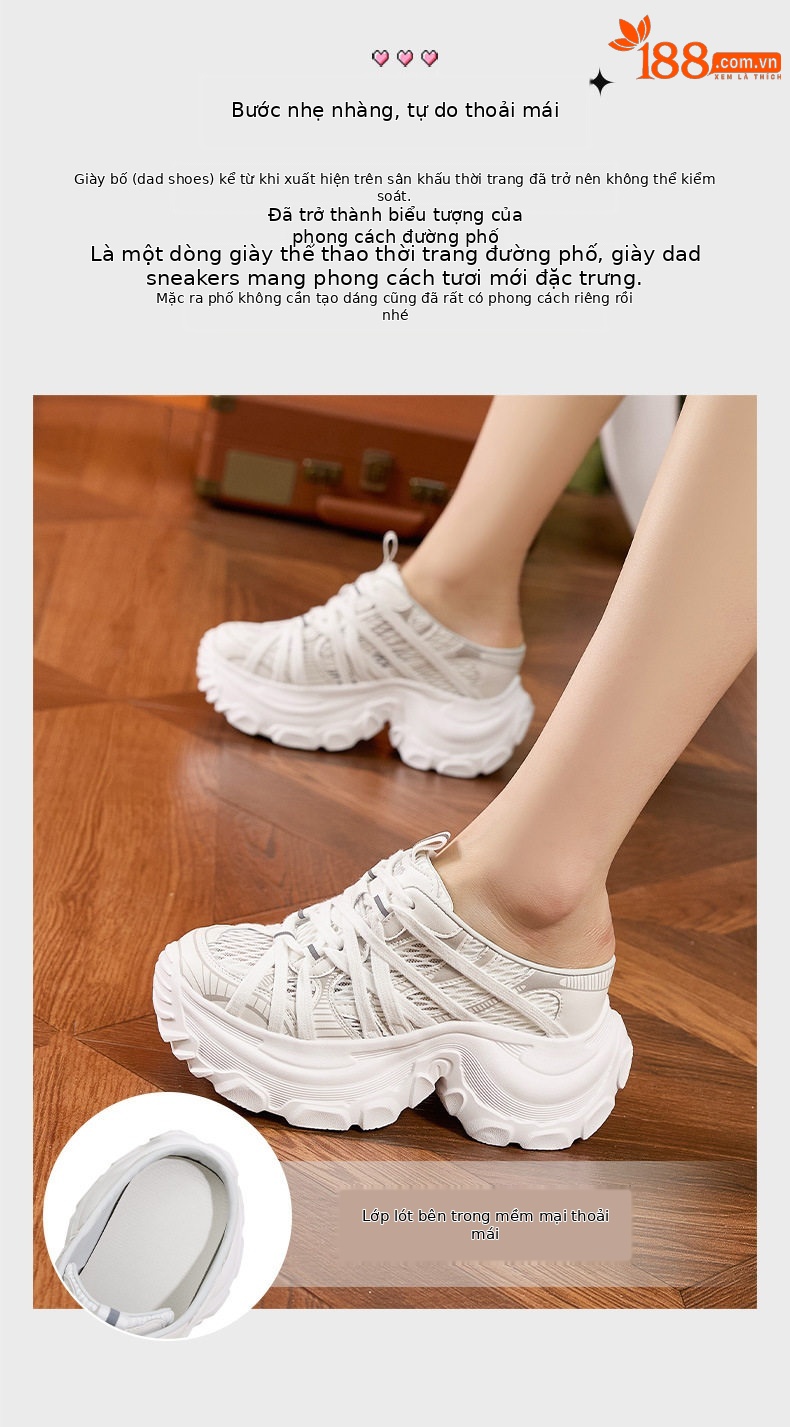 Sandal nữ cao gót hở mũi quai ngang đế dày thoáng khí — Xám, Len nguyên chất chi tiết 5