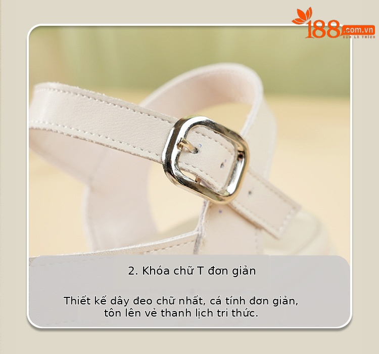 Dép sandal nữ quai ngang đế xốp mềm da thật phong cách La Mã — Màu đen chi tiết 13
