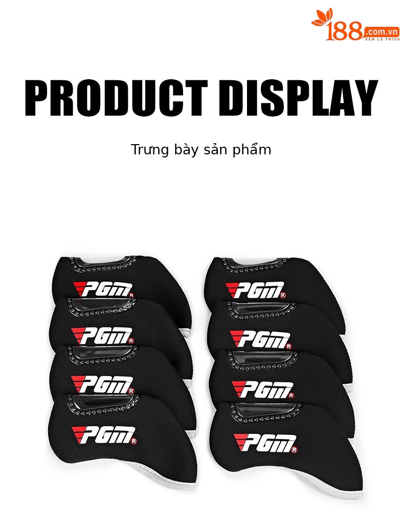 Vỏ bọc gậy golf PGM dày chống va chạm, nắp trong suốt che đầu gậy sắt — Gói 8 màu đen [Số có thể nhìn thấy trên nắp trên trong suốt/phổ biến cho thanh sắt] GT004, Đen 1 gói [Số có thể nhìn thấy trên nắp trong suốt/đa năng cho thanh sắt] GT004 chi tiết 15