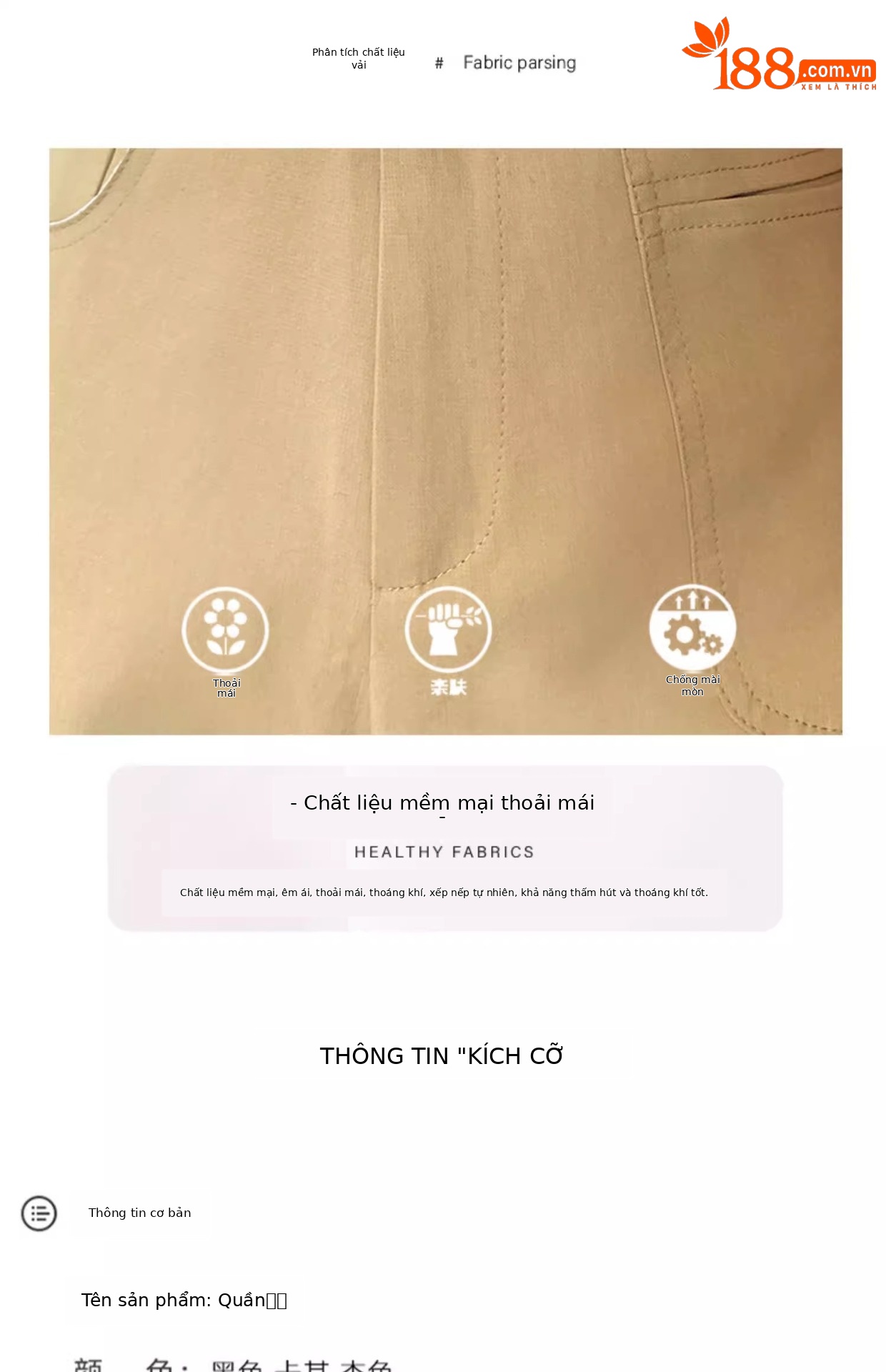 Quần short nữ cạp cao ống rộng dáng suông dài ngang đùi kiểu Hồng Kông — Màu đen chi tiết 5