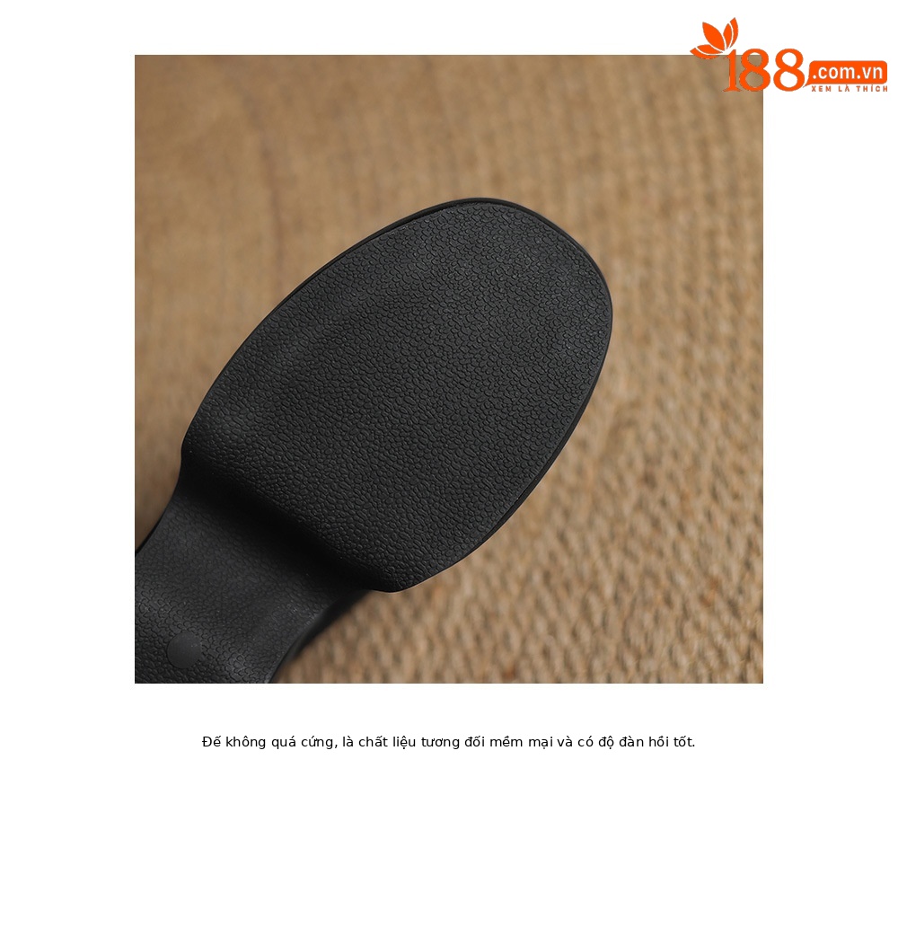Dép sandal nữ đế xuồng một dây phong cách châu Âu, gót cao 7 cm — đen chi tiết 20