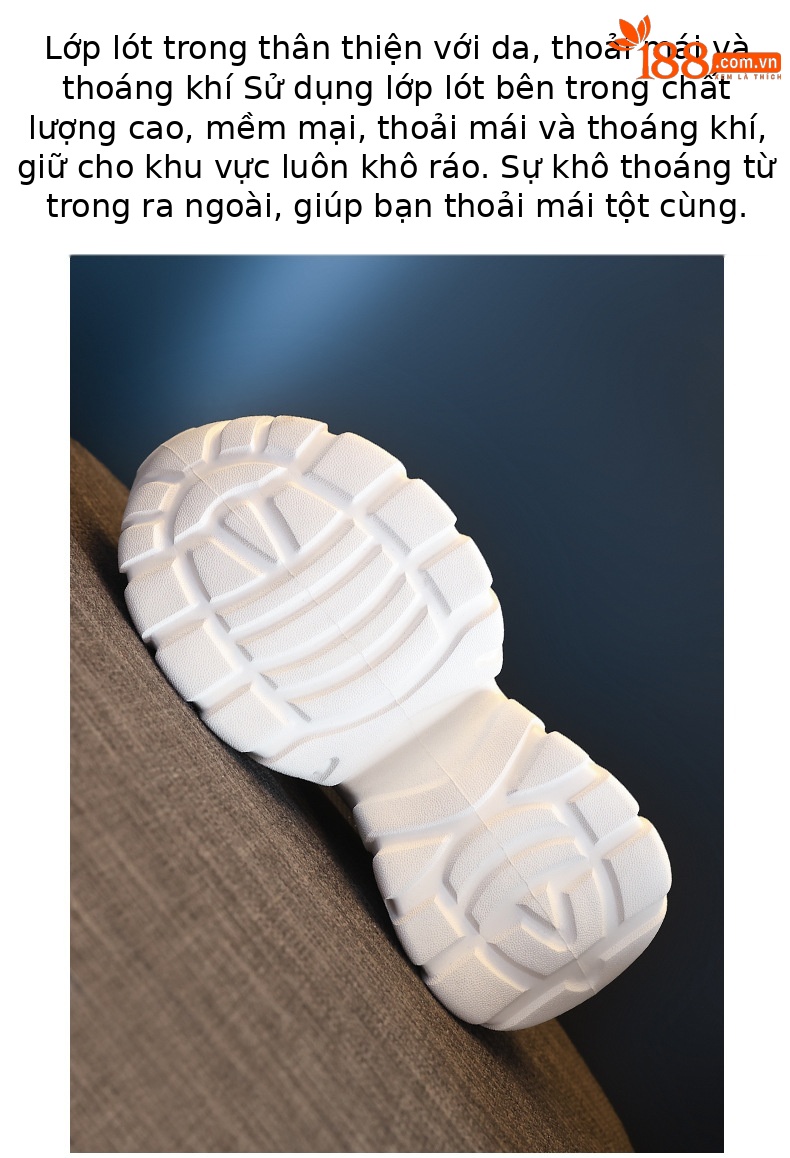 Giày sneaker chunky nữ đế dày mặt lưới đính đá tăng chiều cao — Màu đen chi tiết 8