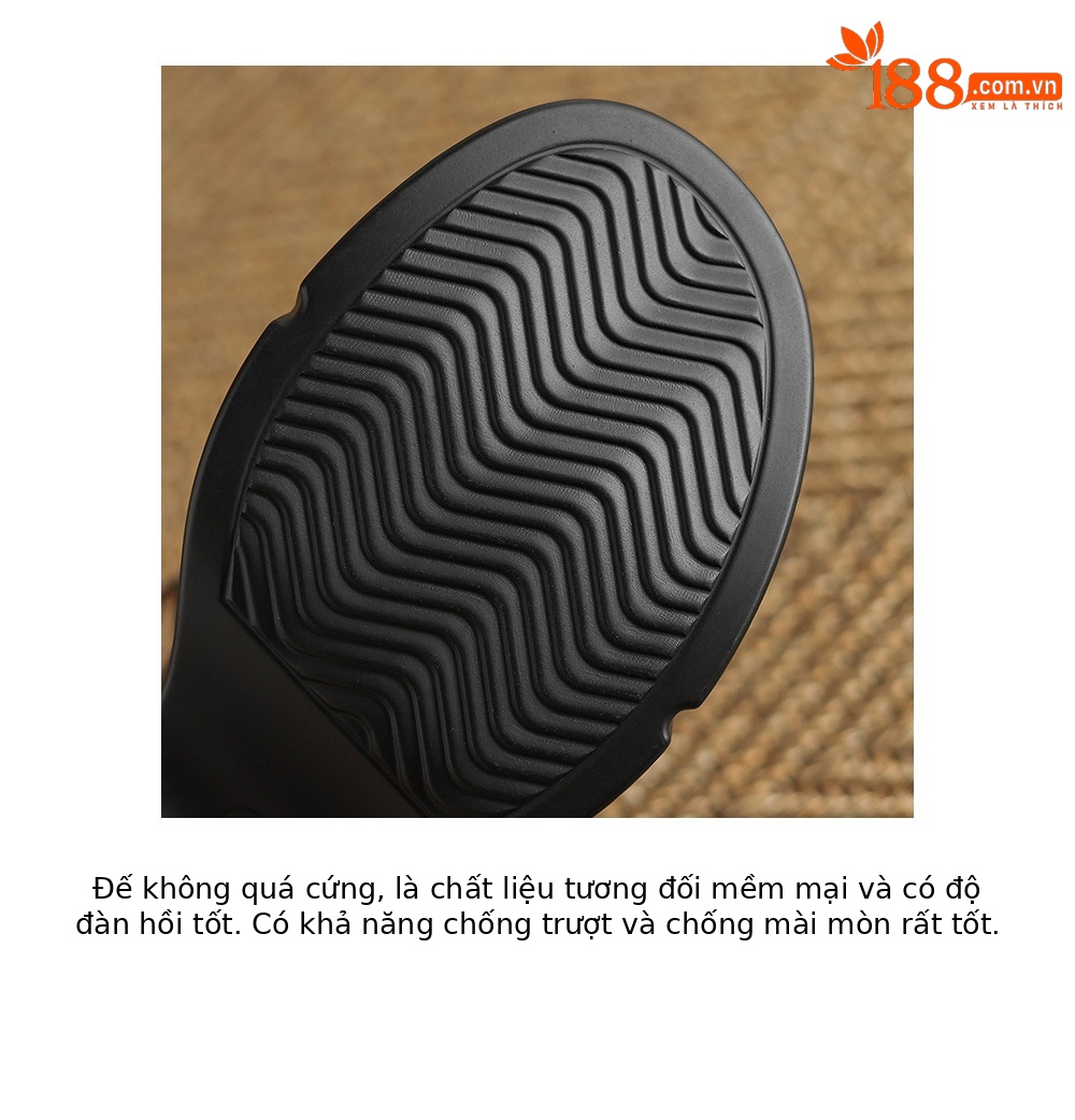 Giày sandal cao gót đế xuồng nữ phong cách La Mã, gót 9 cm, quai rỗng thoáng mát — Màu đen, Màu trắng be chi tiết 19