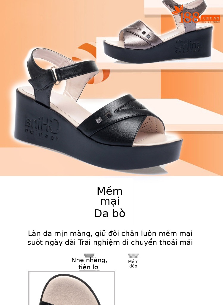 Dép sandal nữ quai chữ V đế bệt chống trượt mùa hè — đen chi tiết 2