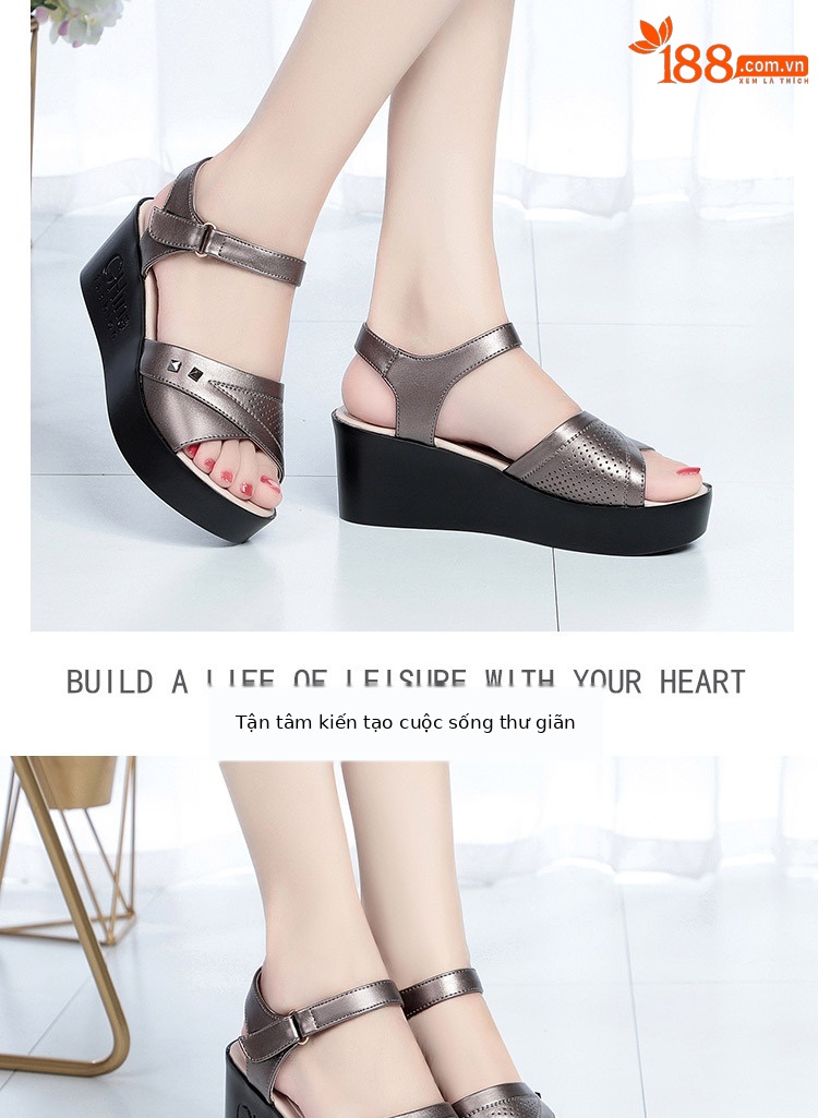 Dép sandal nữ quai chữ V đế bệt chống trượt mùa hè — đen chi tiết 11