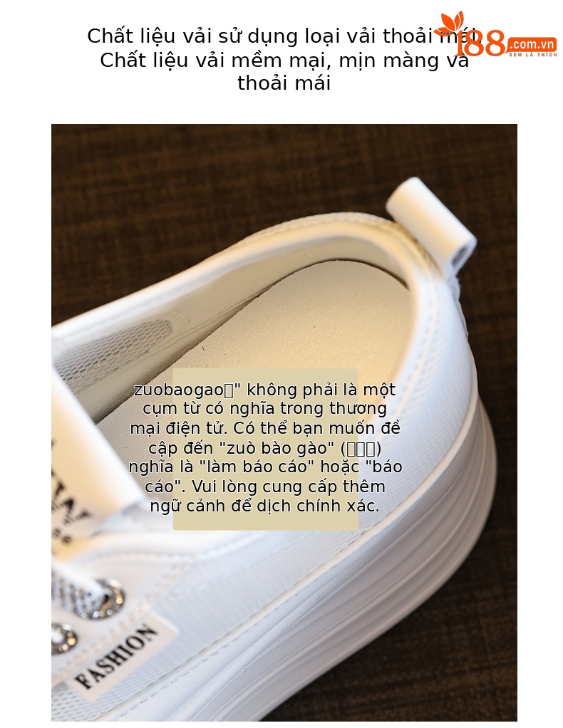 Giày sneaker nữ đế dày chunky mặt lưới thoáng khí phối trắng dễ mặc — Màu trắng bạc chi tiết 8