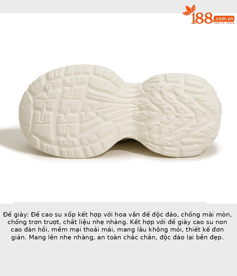 Giày platform nữ đế xuồng tăng chiều cao, mũi tròn, quai ngang, gót siêu cao 8 cm — Hồng, Trắng chi tiết 7