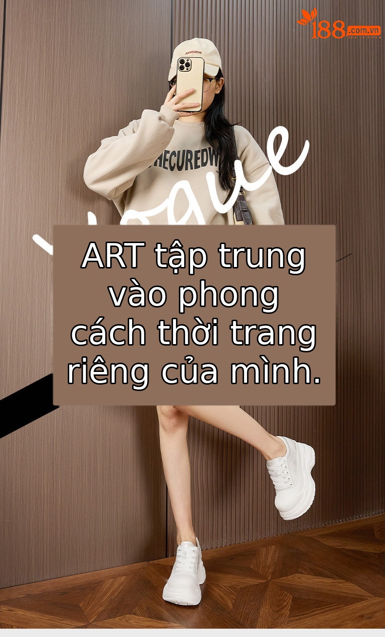 Giày sneaker nữ chunky đế dày platform trắng mũi tròn — Gạo trắng, Đen chi tiết 1