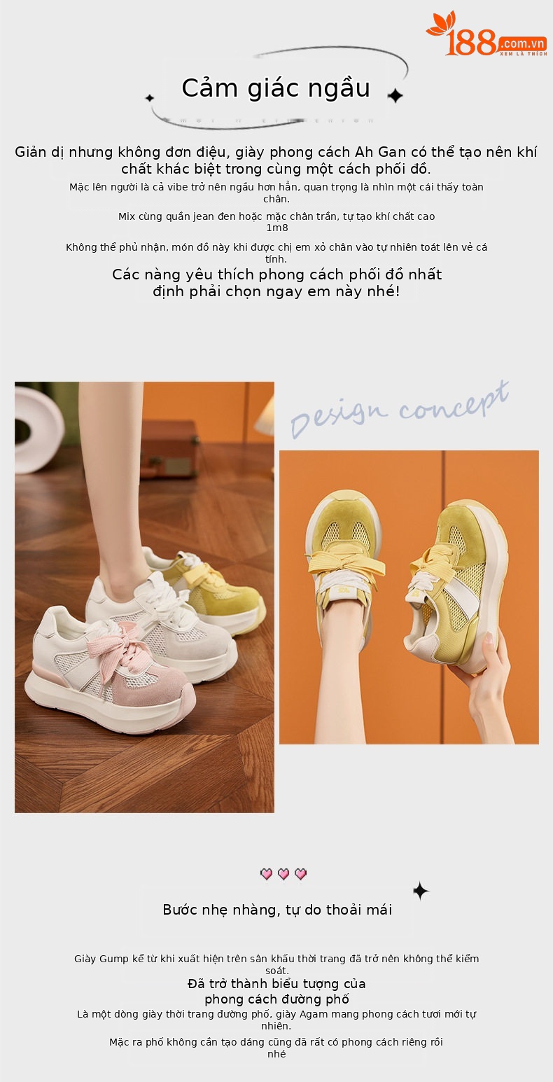 Sandal cao gót nữ hở mũi quai ngang đế wedge – gót siêu cao 8 cm — Quả cầu, Hồng, Gạo trắng chi tiết 3