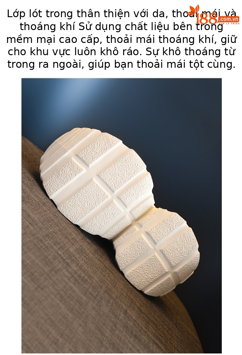 Giày lười nữ đế dày độn cao bên trong, miệng nông phong cách bánh xốp — Màu trắng chi tiết 8