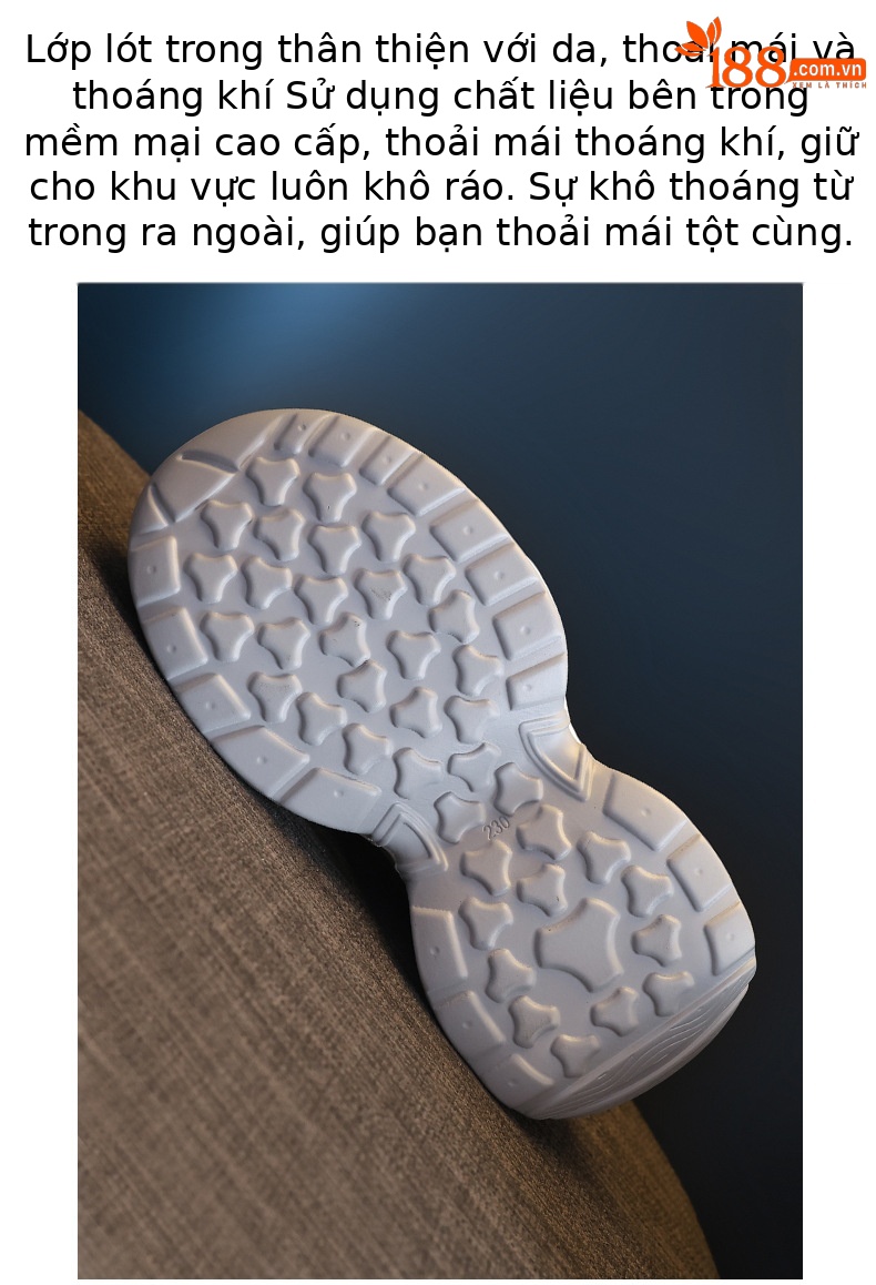 Giày sneaker chunky đế dày lưới thoáng khí tăng chiều cao nữ — Màu trắng chi tiết 9