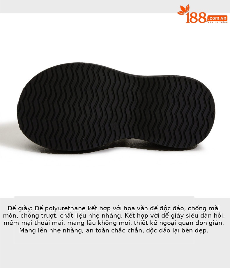 Dép sandal nữ xỏ ngón đế bệt phong cách hằng ngày — Bạc, Đen chi tiết 7