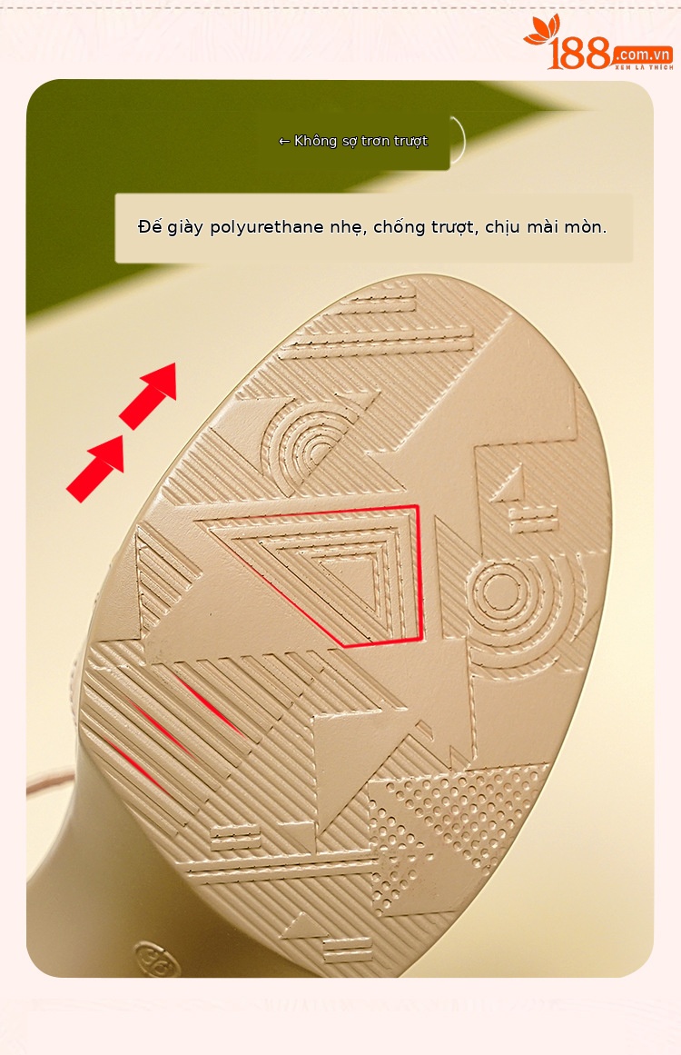 Sandal nữ da thật gót vuông 6 cm đế chống thấm, form thoải mái size lớn — Mơ (gót vừa 6.0CM) chi tiết 15