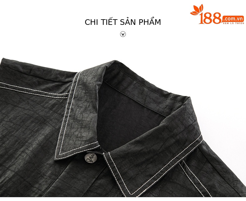 Bộ đồ mặc nhà nữ tay ngắn lụa dâu tằm sợi mây mùa hè — Quần short 25A020-1 chi tiết 15
