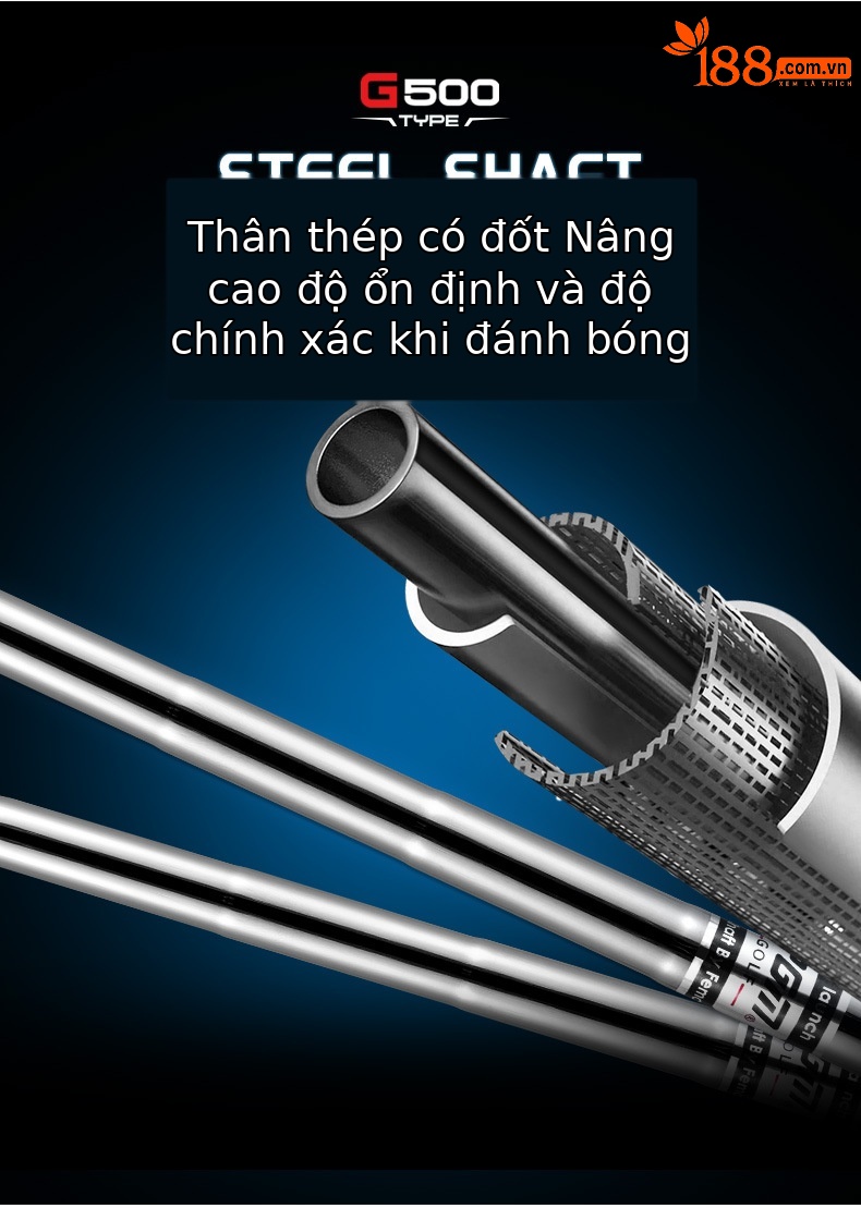 Gậy tập golf PGM đơn nam trọng tâm thấp chịu lỗi cao có vạch ngắm — Gậy gạt bóng màu đen TUG075 chi tiết 2