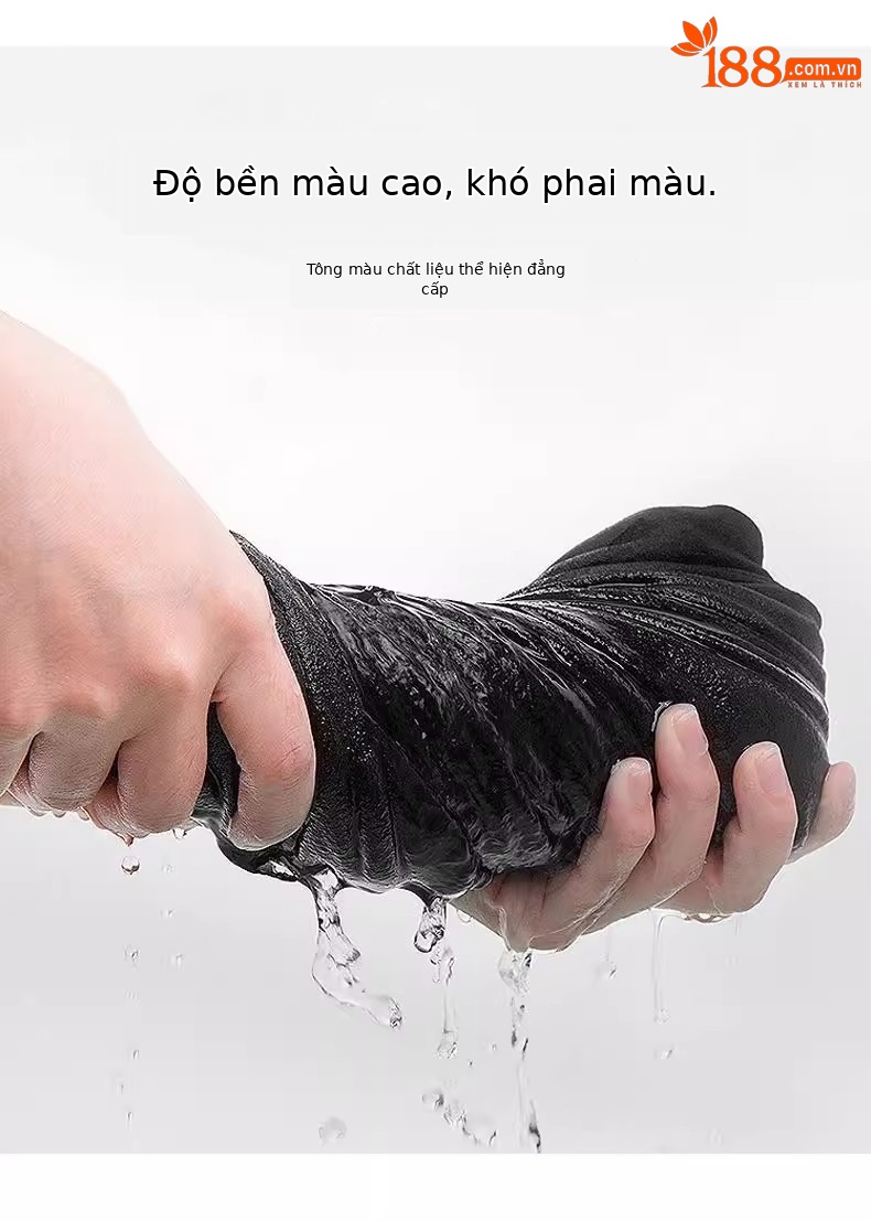 Áo thun nữ cổ tròn in hình cây dừa, chất cotton mềm mại, form suông thoải mái — Màu đen chi tiết 10