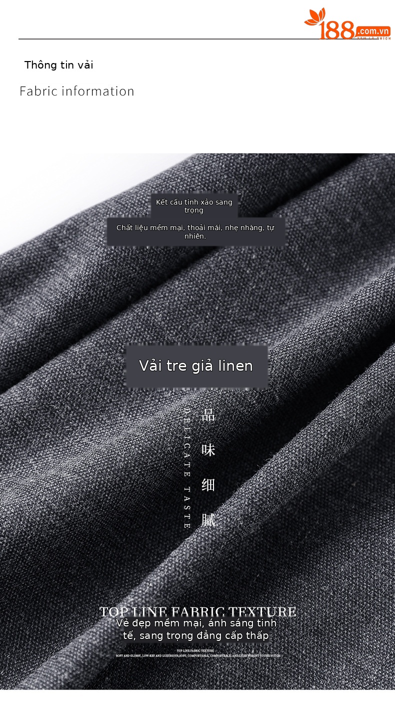 Đầm nữ tay ngắn cổ ve phối ren xếp ly eo retro — Màu xám đậm chi tiết 3