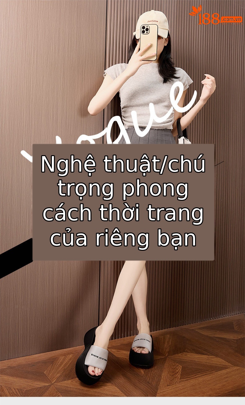 Dép sandal nữ đế dày chữ V đơn giản phong cách casual — Bạc, Đen chi tiết 1