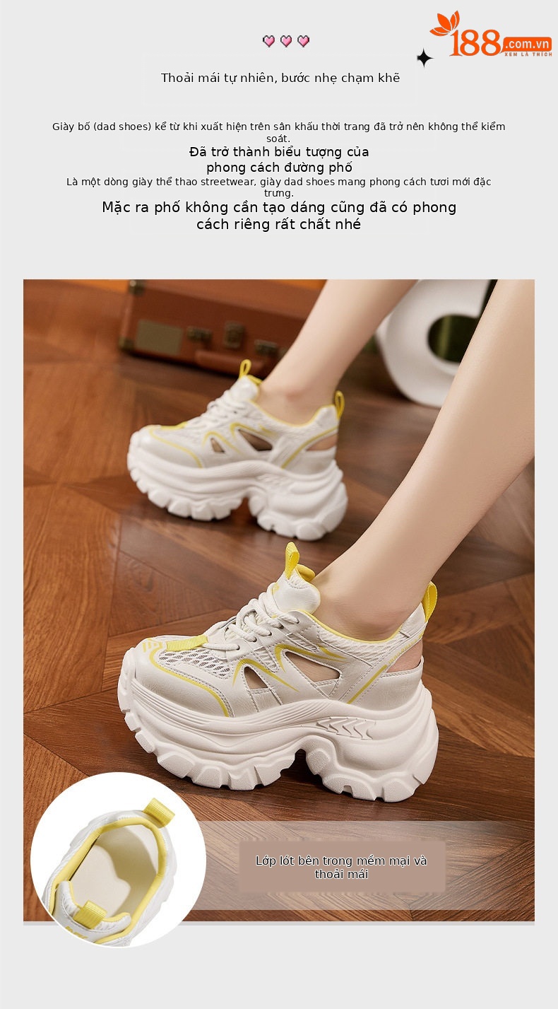 Sandal cao gót nữ hở mũi đế xuồng 8 cm, form mũi tròn, quai trước khoá kéo — Trắng, Xám chi tiết 4